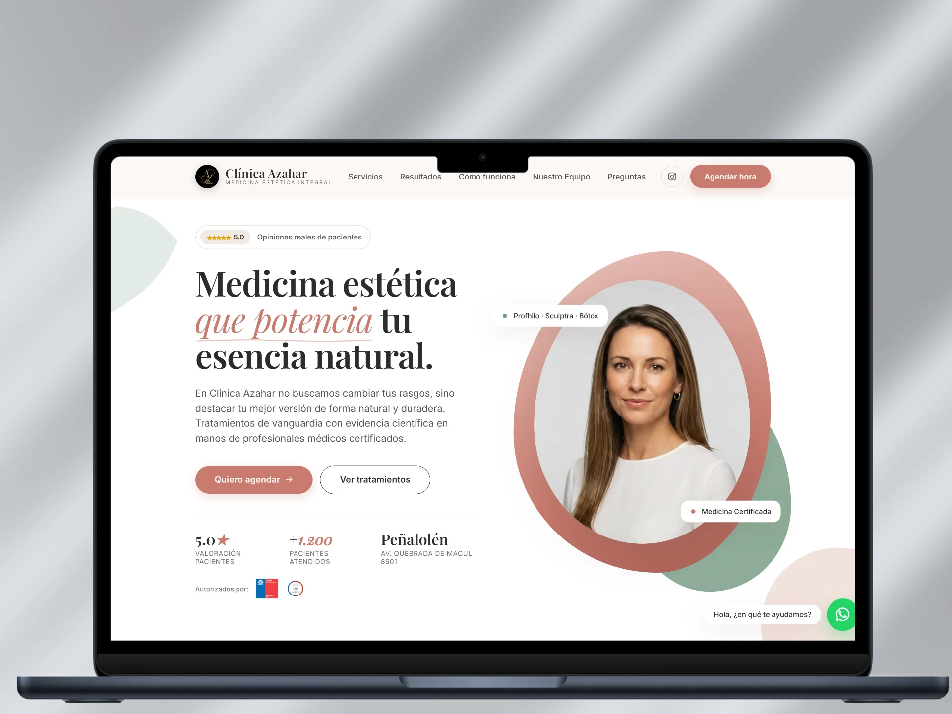 Sitio web Clínica Azahar — JPEdesign