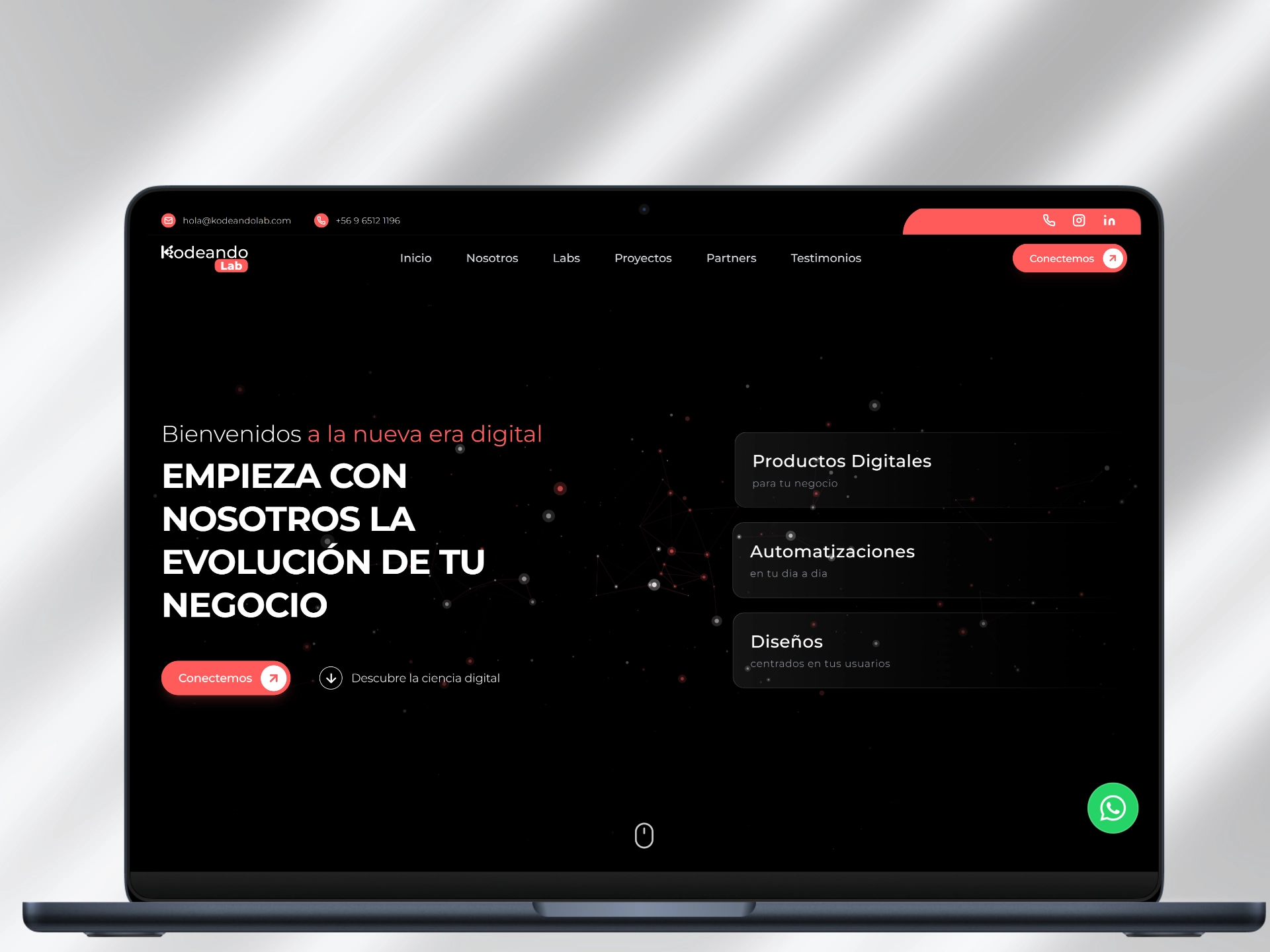 Sitio web Kodeandolab — JPEdesign