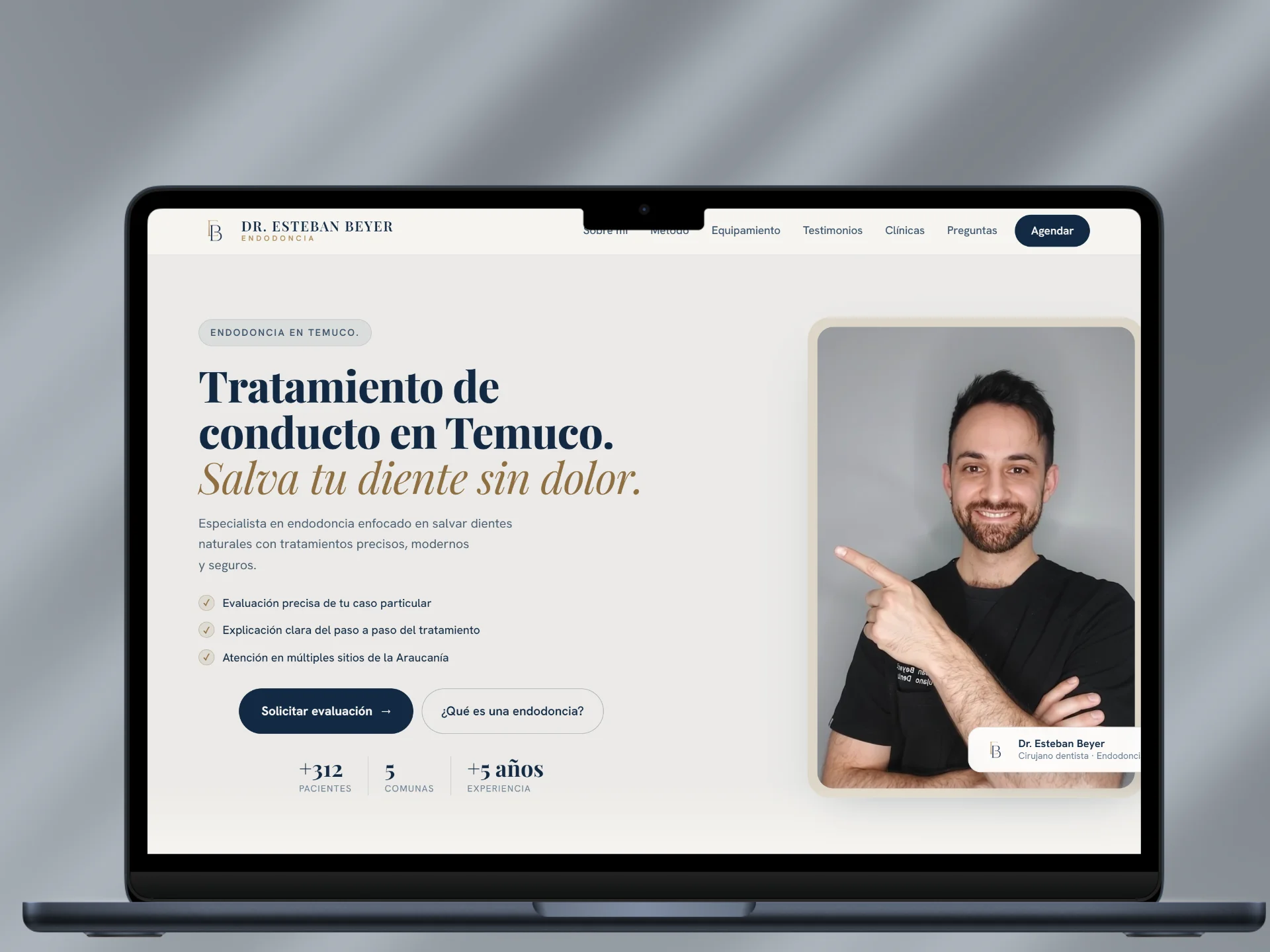Sitio web Doctor Esteban Beyer — JPEdesign