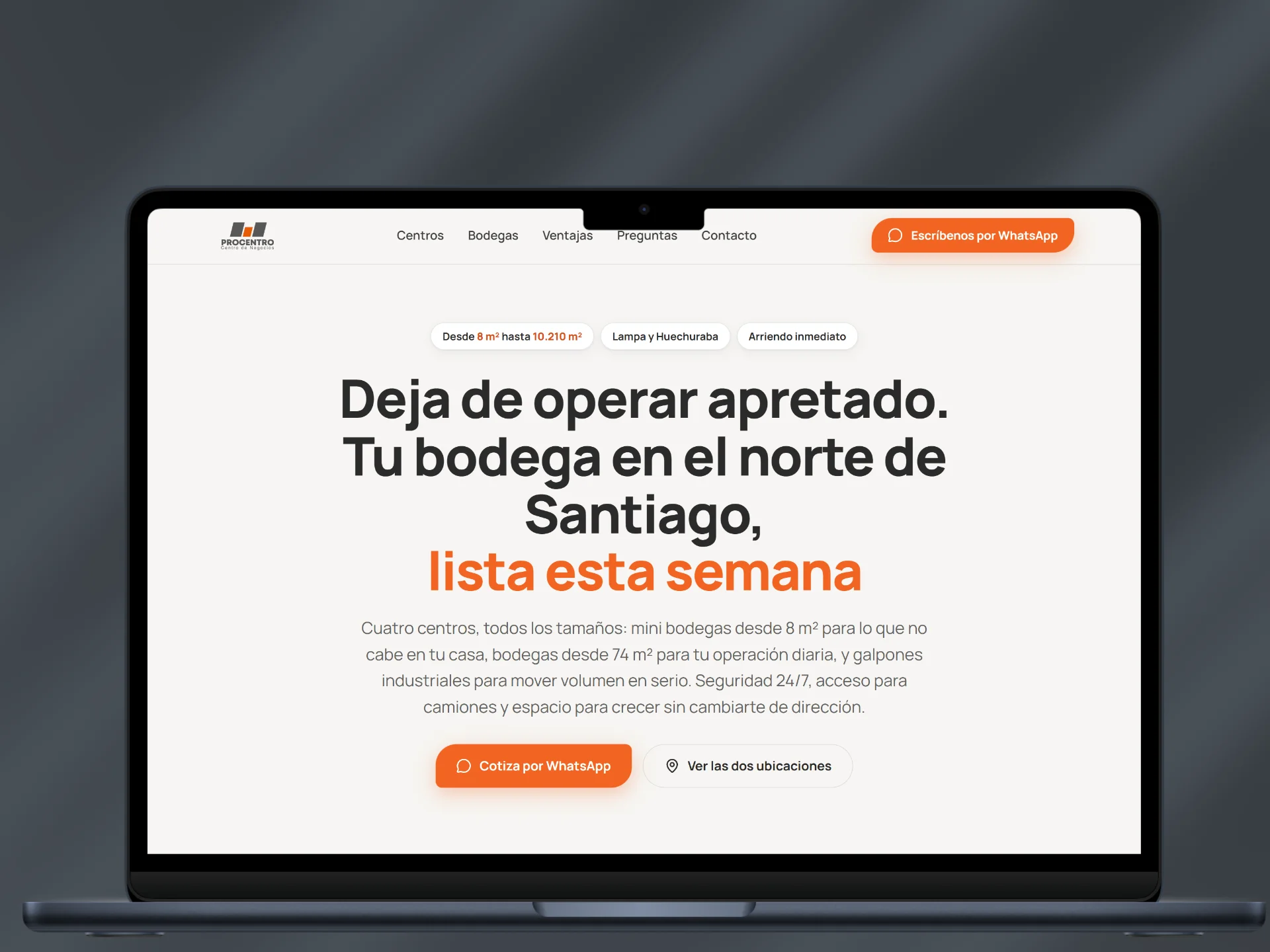 Sitio web Procentro — JPEdesign